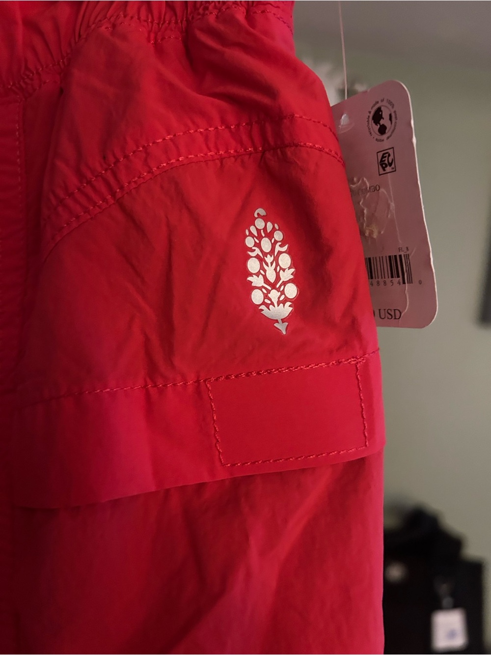 Free People Womans in The Wild Fleece lined hiking Pants in Red - Picture 3 of 4